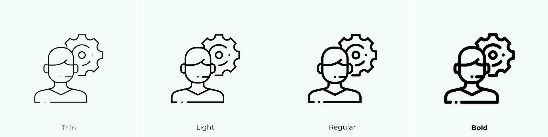 ondersteuning icoon. dun, licht, regelmatig en stoutmoedig stijl ontwerp geïsoleerd Aan wit achtergrond vector