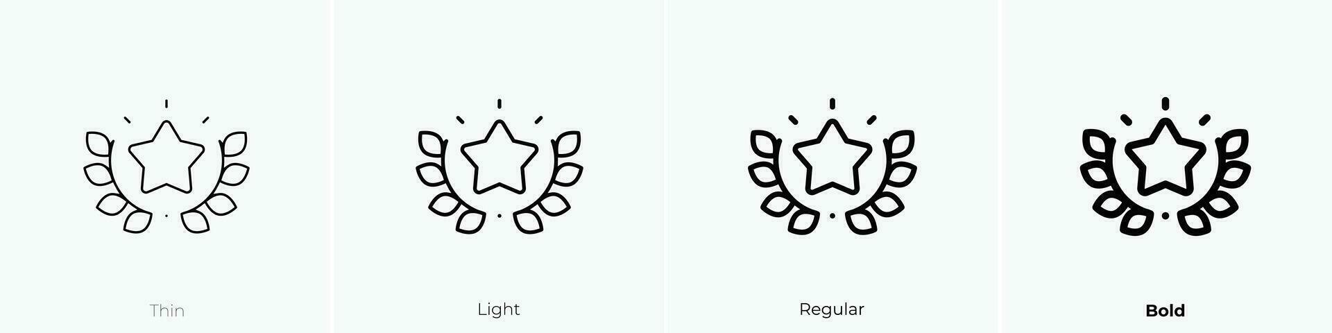 ster icoon. dun, licht, regelmatig en stoutmoedig stijl ontwerp geïsoleerd Aan wit achtergrond vector