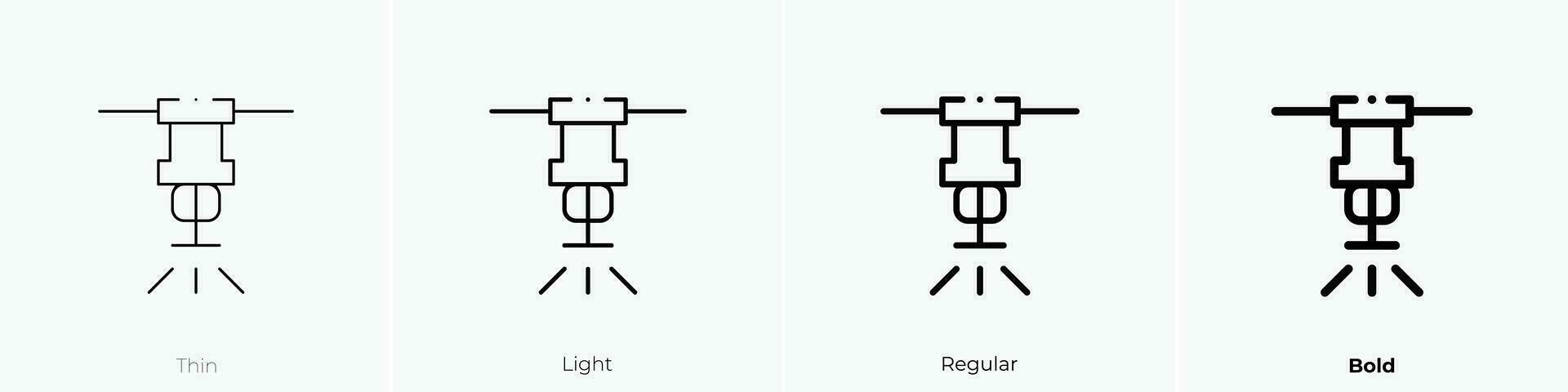 sproeier icoon. dun, licht, regelmatig en stoutmoedig stijl ontwerp geïsoleerd Aan wit achtergrond vector