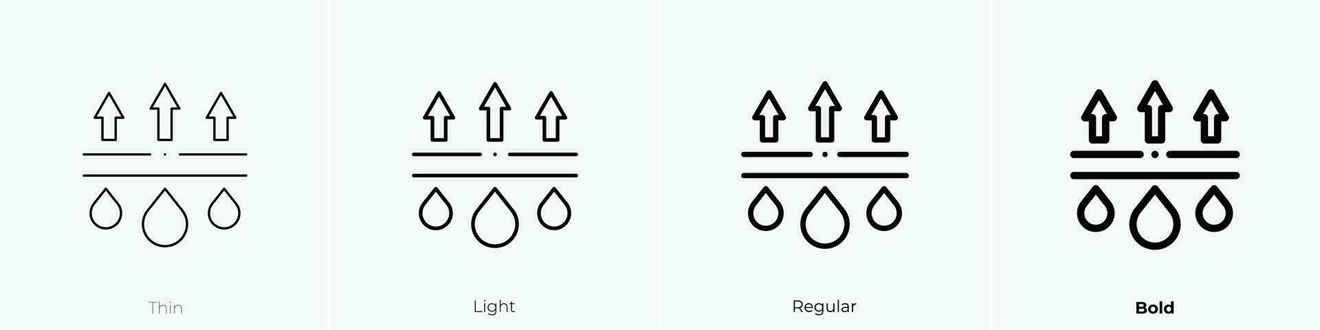 zweet icoon. dun, licht, regelmatig en stoutmoedig stijl ontwerp geïsoleerd Aan wit achtergrond vector