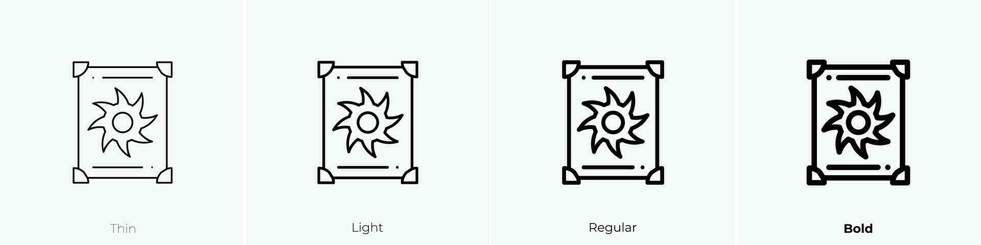 tarot icoon. dun, licht, regelmatig en stoutmoedig stijl ontwerp geïsoleerd Aan wit achtergrond vector