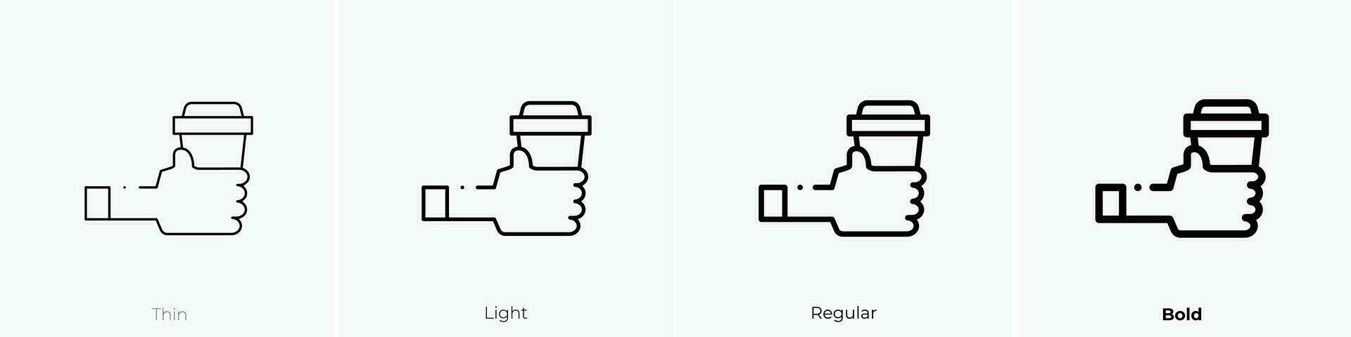 nemen weg icoon. dun, licht, regelmatig en stoutmoedig stijl ontwerp geïsoleerd Aan wit achtergrond vector