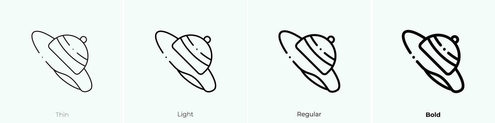 zon hoed icoon. dun, licht, regelmatig en stoutmoedig stijl ontwerp geïsoleerd Aan wit achtergrond vector