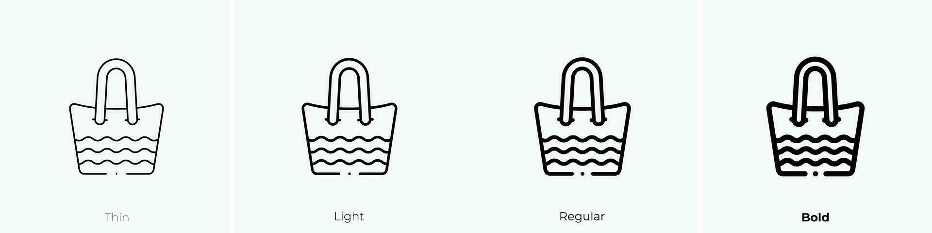 zomer icoon. dun, licht, regelmatig en stoutmoedig stijl ontwerp geïsoleerd Aan wit achtergrond vector