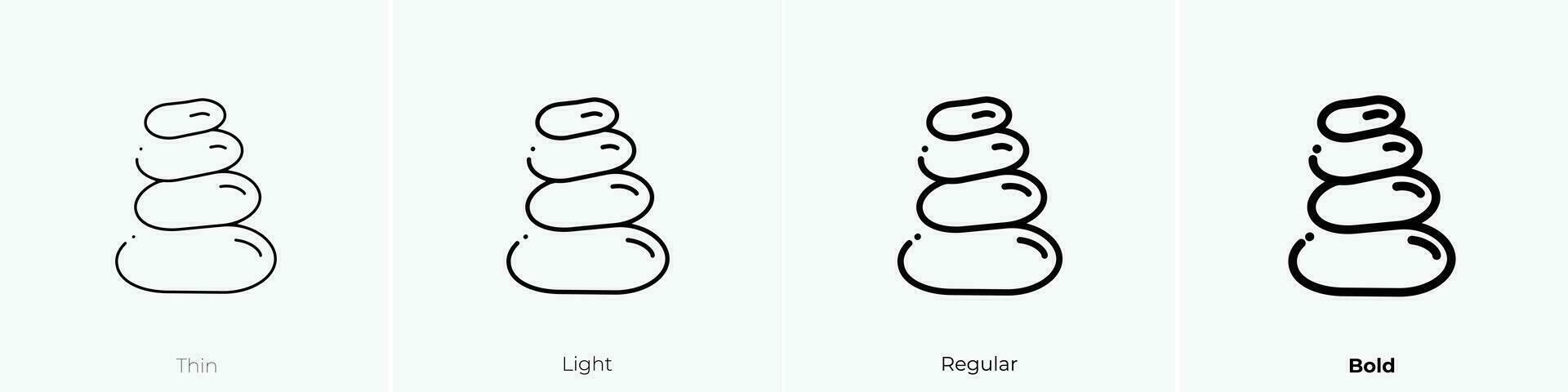 stenen icoon. dun, licht, regelmatig en stoutmoedig stijl ontwerp geïsoleerd Aan wit achtergrond vector