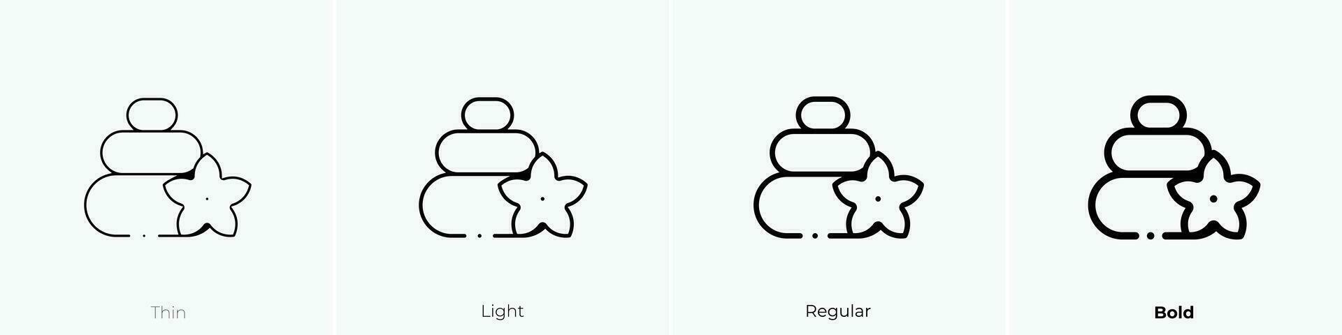 steen icoon. dun, licht, regelmatig en stoutmoedig stijl ontwerp geïsoleerd Aan wit achtergrond vector