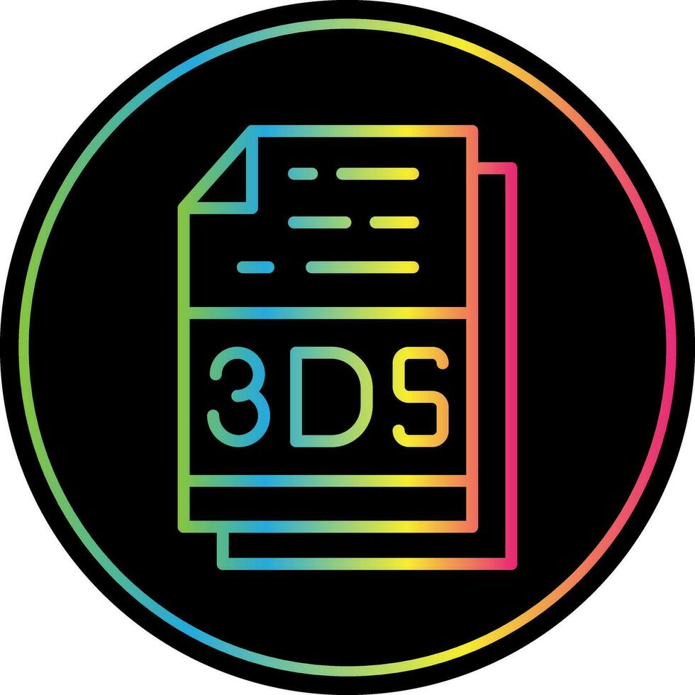 3ds het dossier formaat vector icoon ontwerp