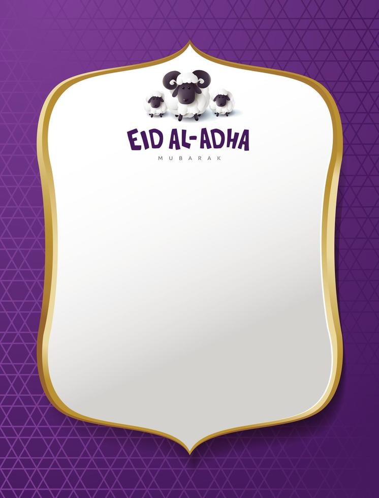 eid al adha mubarak de viering van de moslimgemeenschap festivalbanner vector