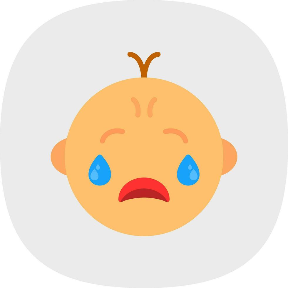 baby huilen vector icoon ontwerp