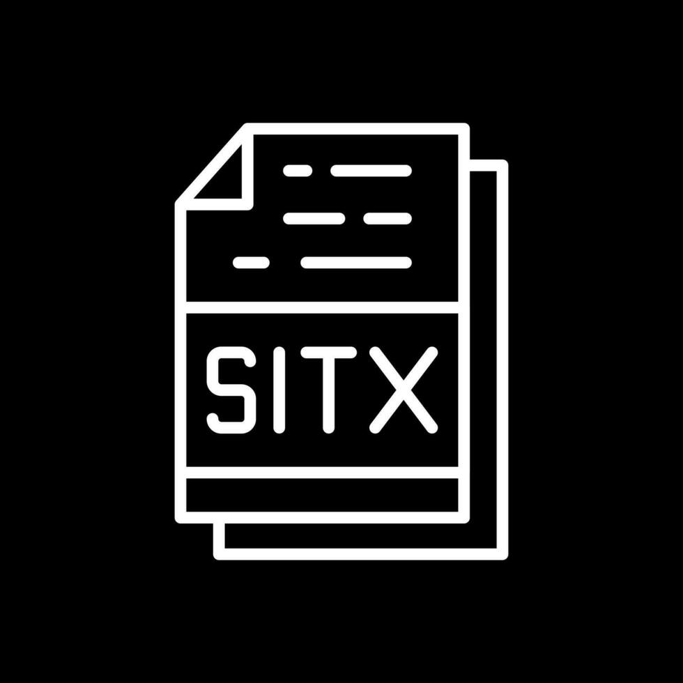 sitx het dossier formaat vector icoon ontwerp