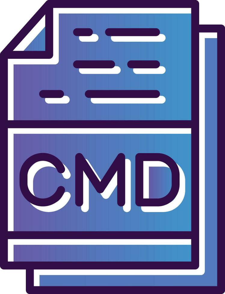 cmd vector icoon ontwerp