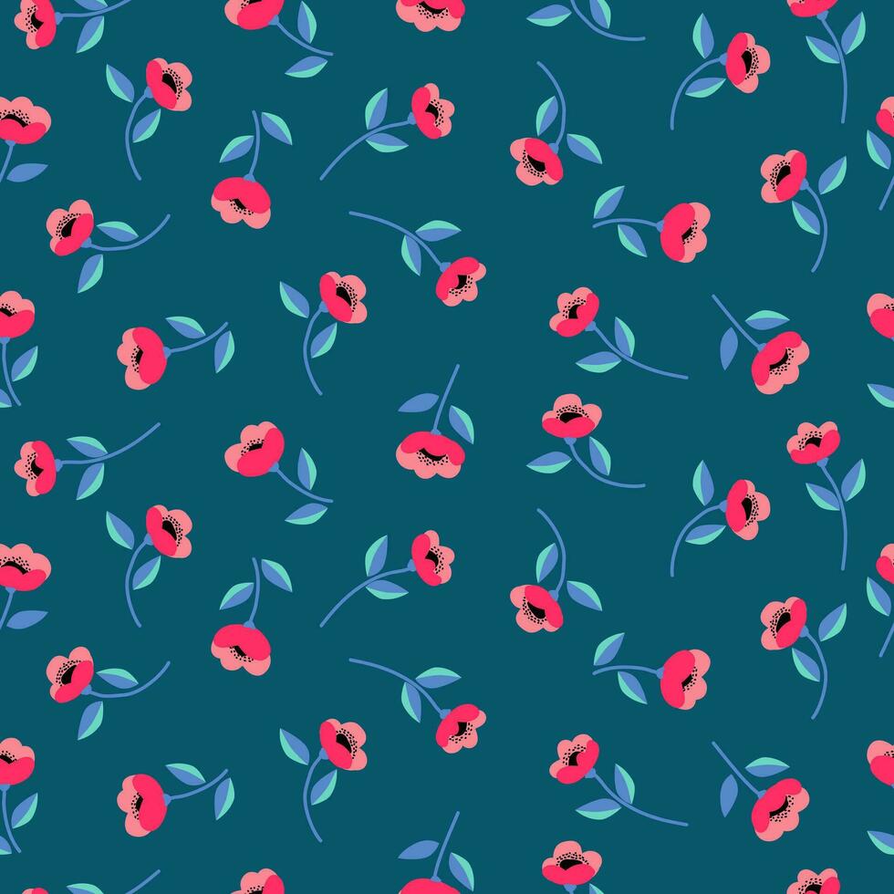 exotisch hand- getrokken bloemen, naadloos patronen met bloemen voor kleding stof, textiel, kleding, omhulsel papier, omslag, banier, huis decor, abstract achtergronden. vector