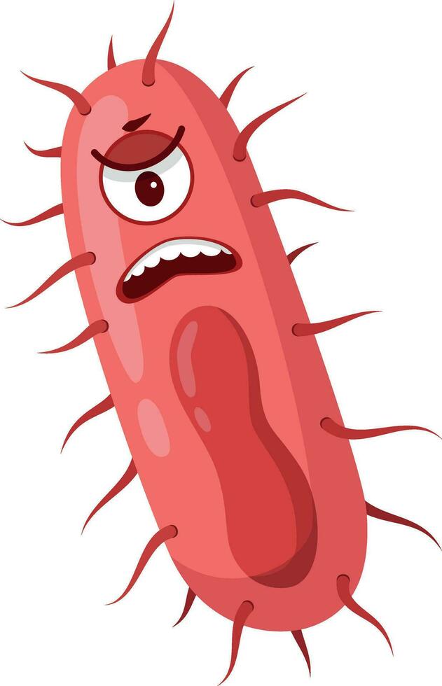 vector illustratie van een yersinia pestis bacterie in tekenfilm stijl geïsoleerd Aan wit achtergrond