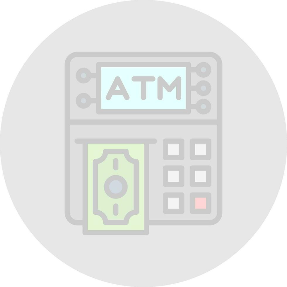 Geldautomaat machine vector icoon ontwerp