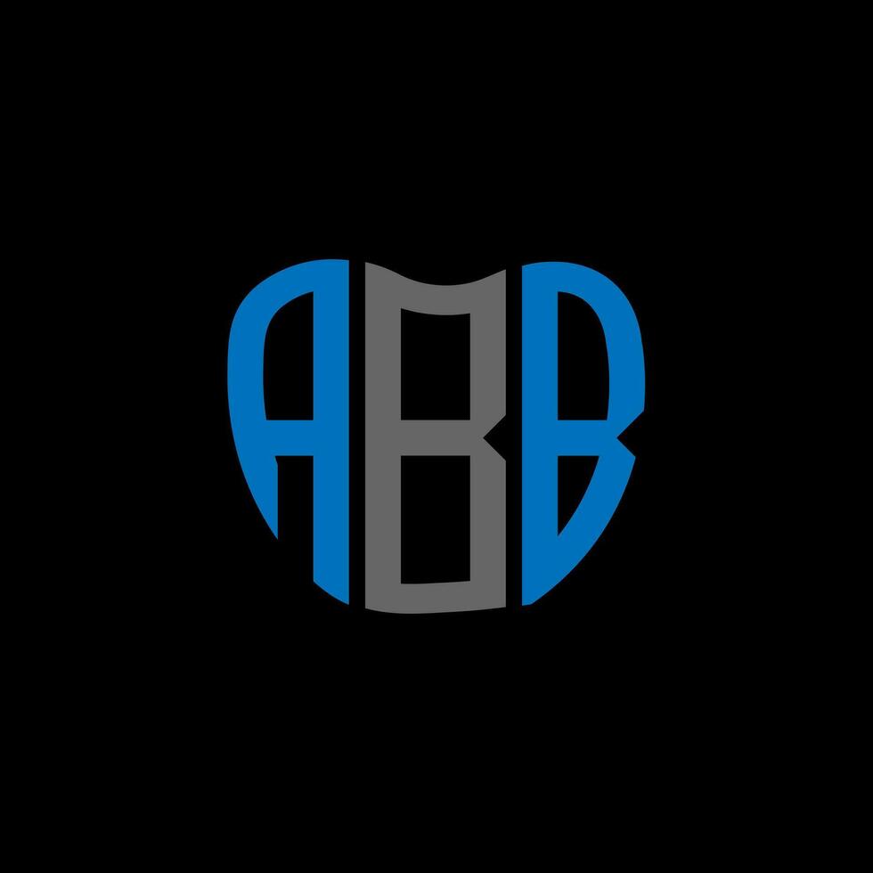 abb brief logo creatief ontwerp. abb uniek ontwerp. vector