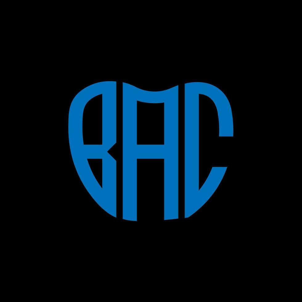 bac brief logo creatief ontwerp. bac uniek ontwerp. vector