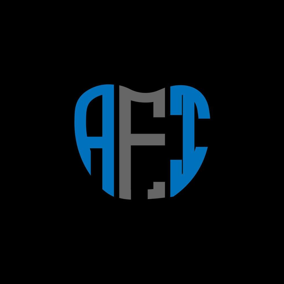 afi brief logo creatief ontwerp. afi uniek ontwerp. vector