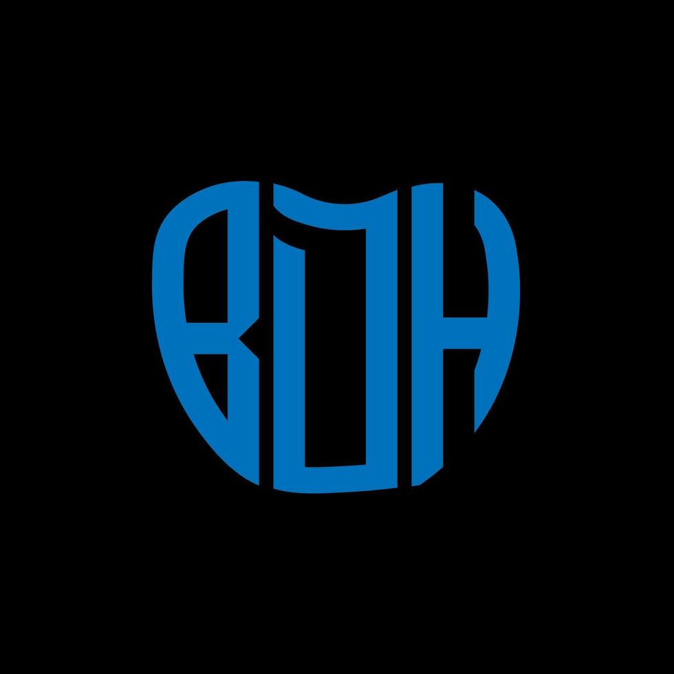 bdh brief logo creatief ontwerp. bdh uniek ontwerp. vector