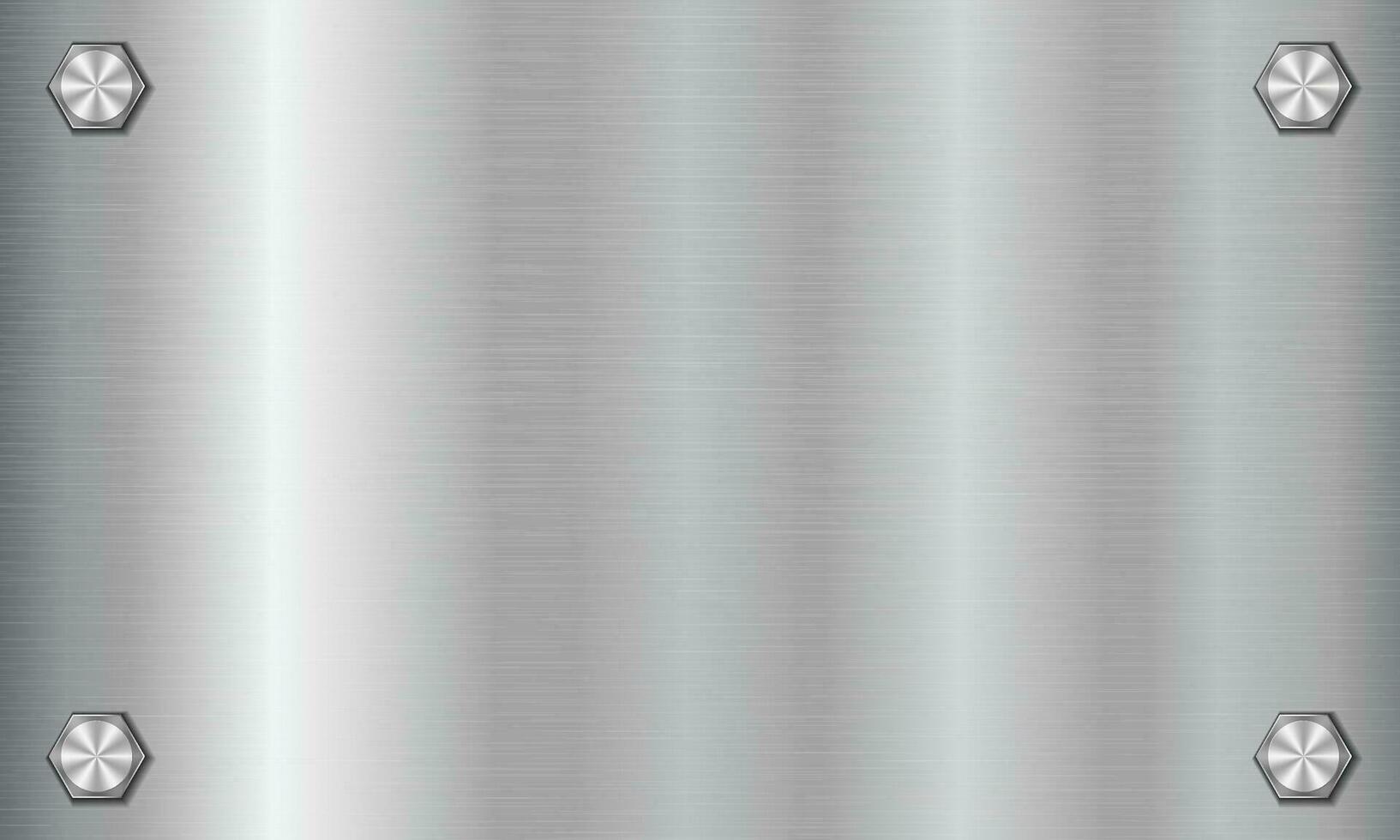 zilver metaal structuur achtergrond met bouten. aluminium bord met bouten. staal achtergrond. vector illustratie