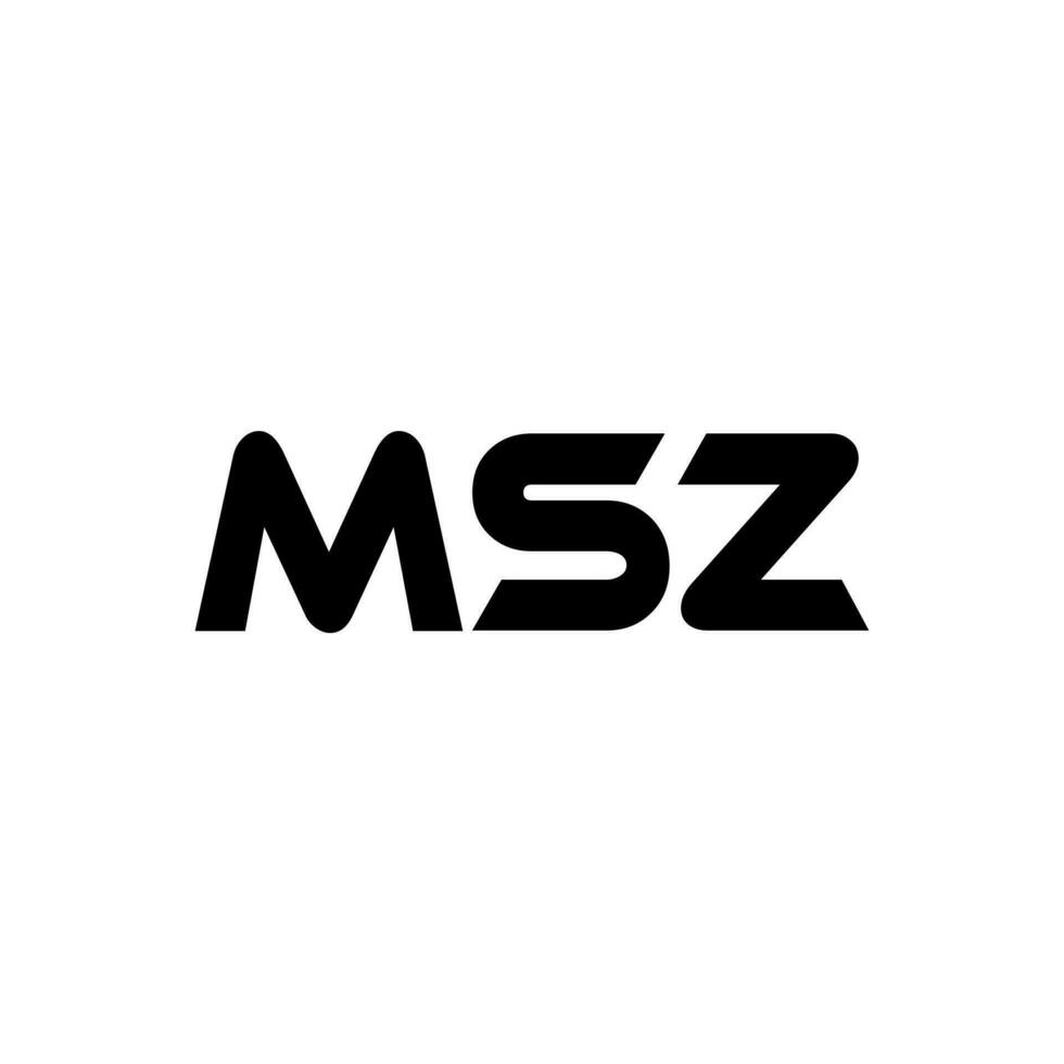 msz brief logo ontwerp, inspiratie voor een uniek identiteit. modern elegantie en creatief ontwerp. watermerk uw succes met de opvallend deze logo. vector