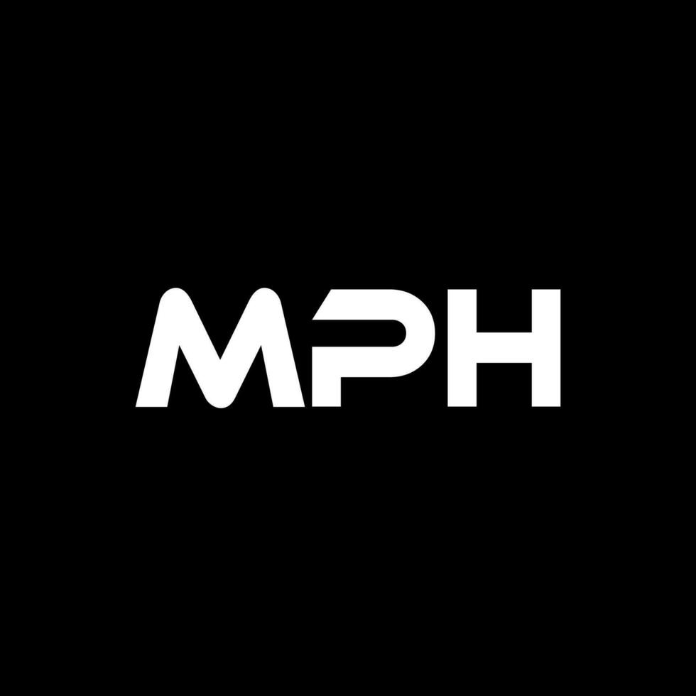 mph brief logo ontwerp, inspiratie voor een uniek identiteit. modern elegantie en creatief ontwerp. watermerk uw succes met de opvallend deze logo. vector