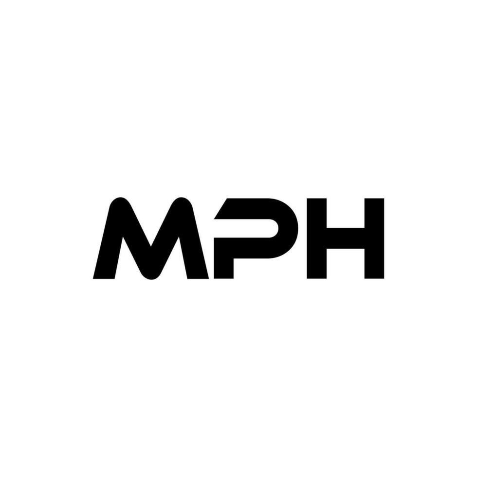 mph brief logo ontwerp, inspiratie voor een uniek identiteit. modern elegantie en creatief ontwerp. watermerk uw succes met de opvallend deze logo. vector