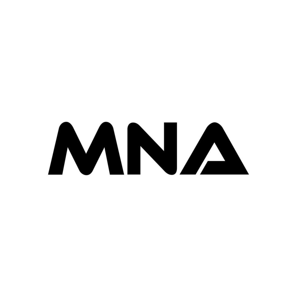 mna brief logo ontwerp, inspiratie voor een uniek identiteit. modern elegantie en creatief ontwerp. watermerk uw succes met de opvallend deze logo. vector