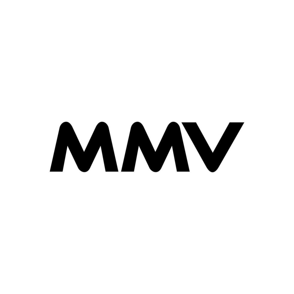 mmv brief logo ontwerp, inspiratie voor een uniek identiteit. modern elegantie en creatief ontwerp. watermerk uw succes met de opvallend deze logo. vector