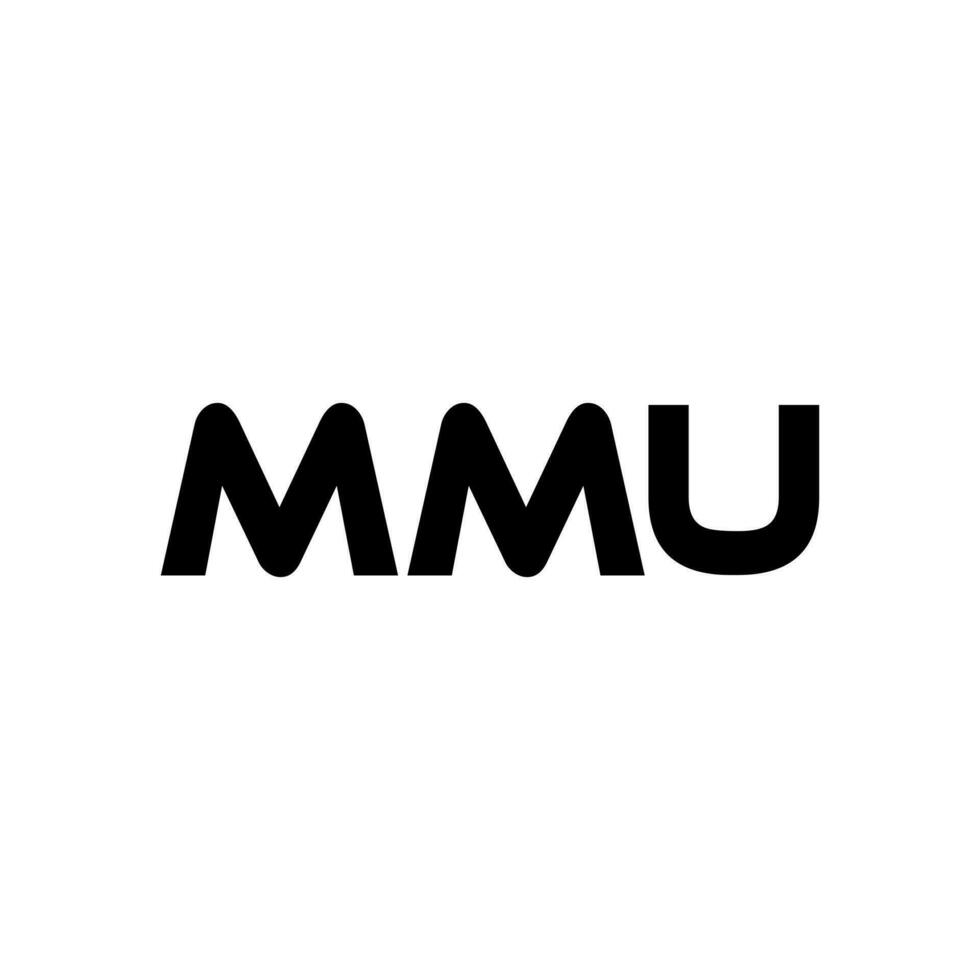 mmu brief logo ontwerp, inspiratie voor een uniek identiteit. modern elegantie en creatief ontwerp. watermerk uw succes met de opvallend deze logo. vector