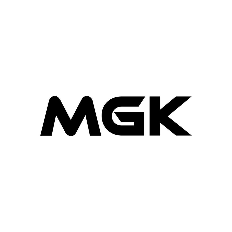 mgk brief logo ontwerp, inspiratie voor een uniek identiteit. modern elegantie en creatief ontwerp. watermerk uw succes met de opvallend deze logo. vector