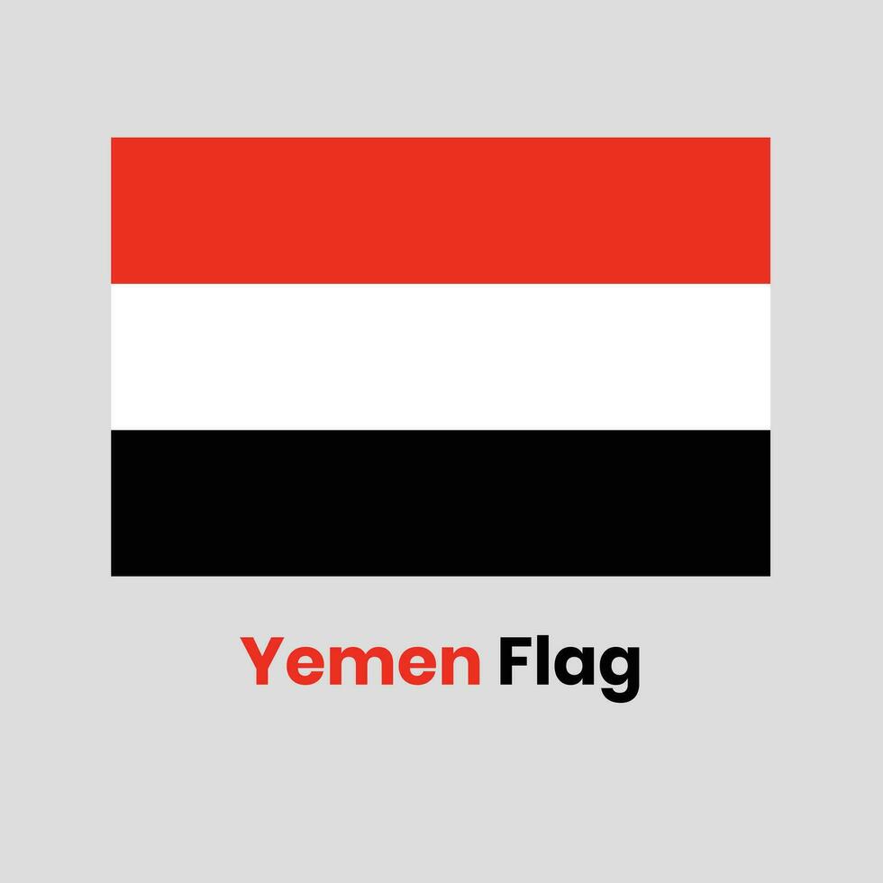 de Jemen vlag vector