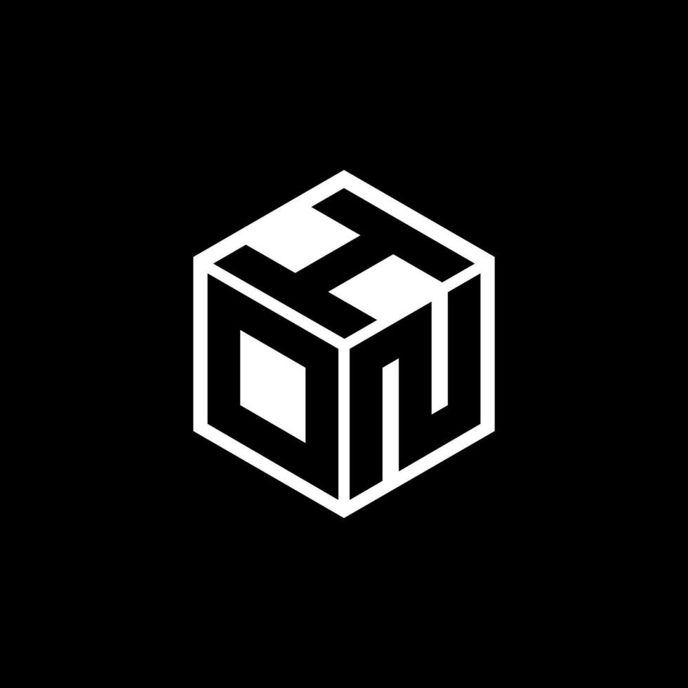 dnh brief logo ontwerp, inspiratie voor een uniek identiteit. modern elegantie en creatief ontwerp. watermerk uw succes met de opvallend deze logo. vector
