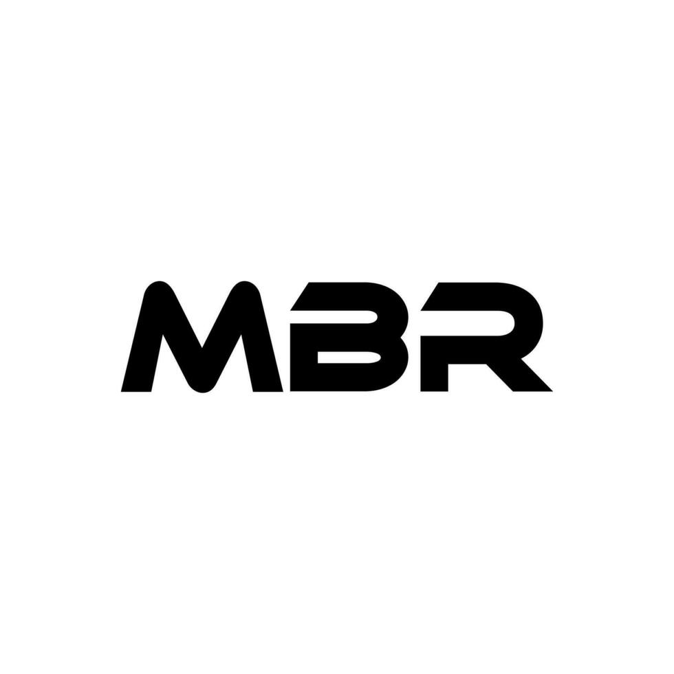 mbr brief logo ontwerp, inspiratie voor een uniek identiteit. modern elegantie en creatief ontwerp. watermerk uw succes met de opvallend deze logo. vector