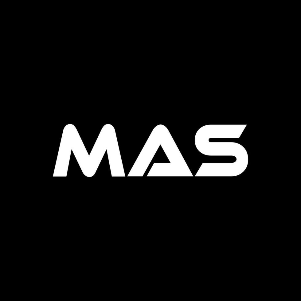 mas brief logo ontwerp, inspiratie voor een uniek identiteit. modern elegantie en creatief ontwerp. watermerk uw succes met de opvallend deze logo. vector