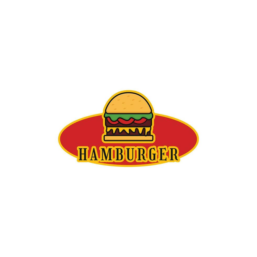 hamburger logo ontwerp idee vector sjabloon