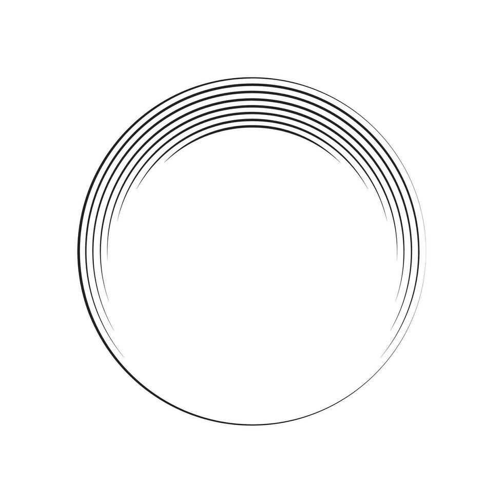 cirkel kader met lijn stijl ellement illustratie vector