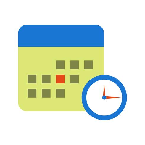 Zakelijke deadline vector pictogram