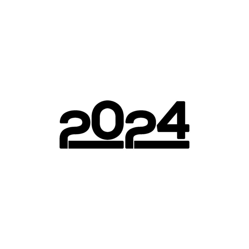 2024 logo vector, creatief 2024 brief logo icoon sjabloon vector