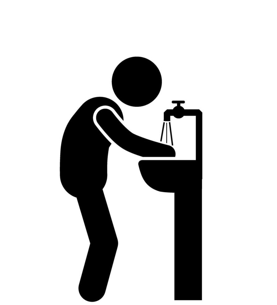 hand- wassen, schoon handen, hygiëne, wassen omhoog, zeep en water hand- hygiëne, hand- netheid, hand- schrobben, spoelen handen vector