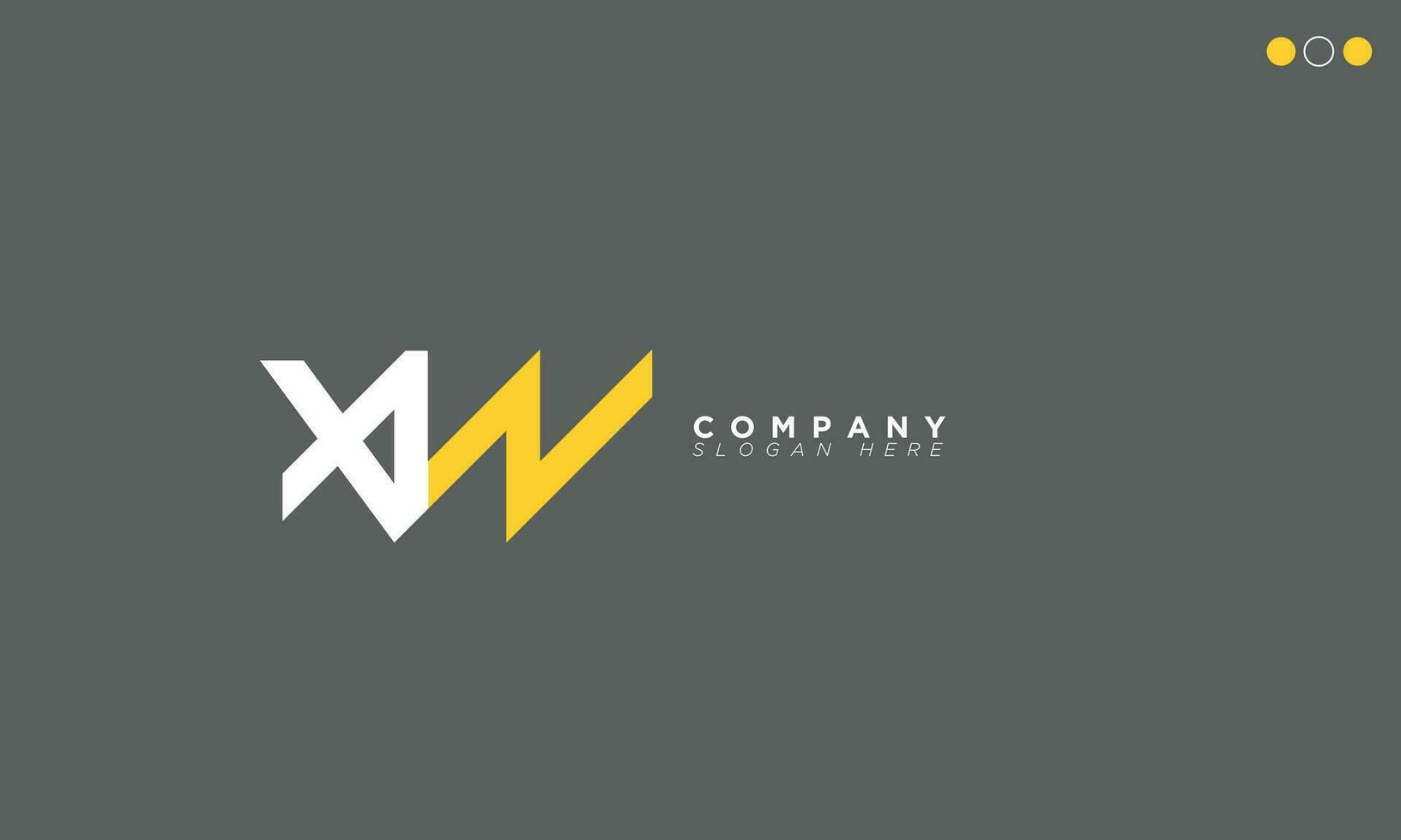 xw alfabet brieven initialen monogram logo wx, X en w vector