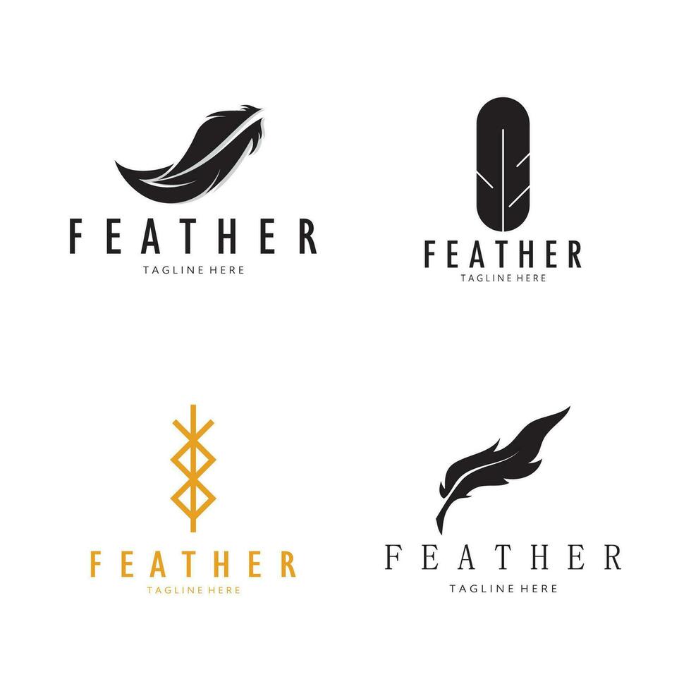 veer logo, veer pen logo, wet firma veer logo vector gemakkelijk ontwerp