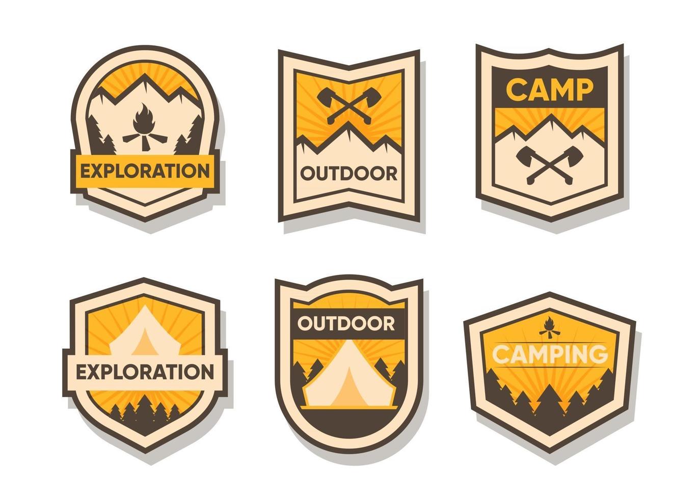 set van badge of logo ontwerp element collectie vector