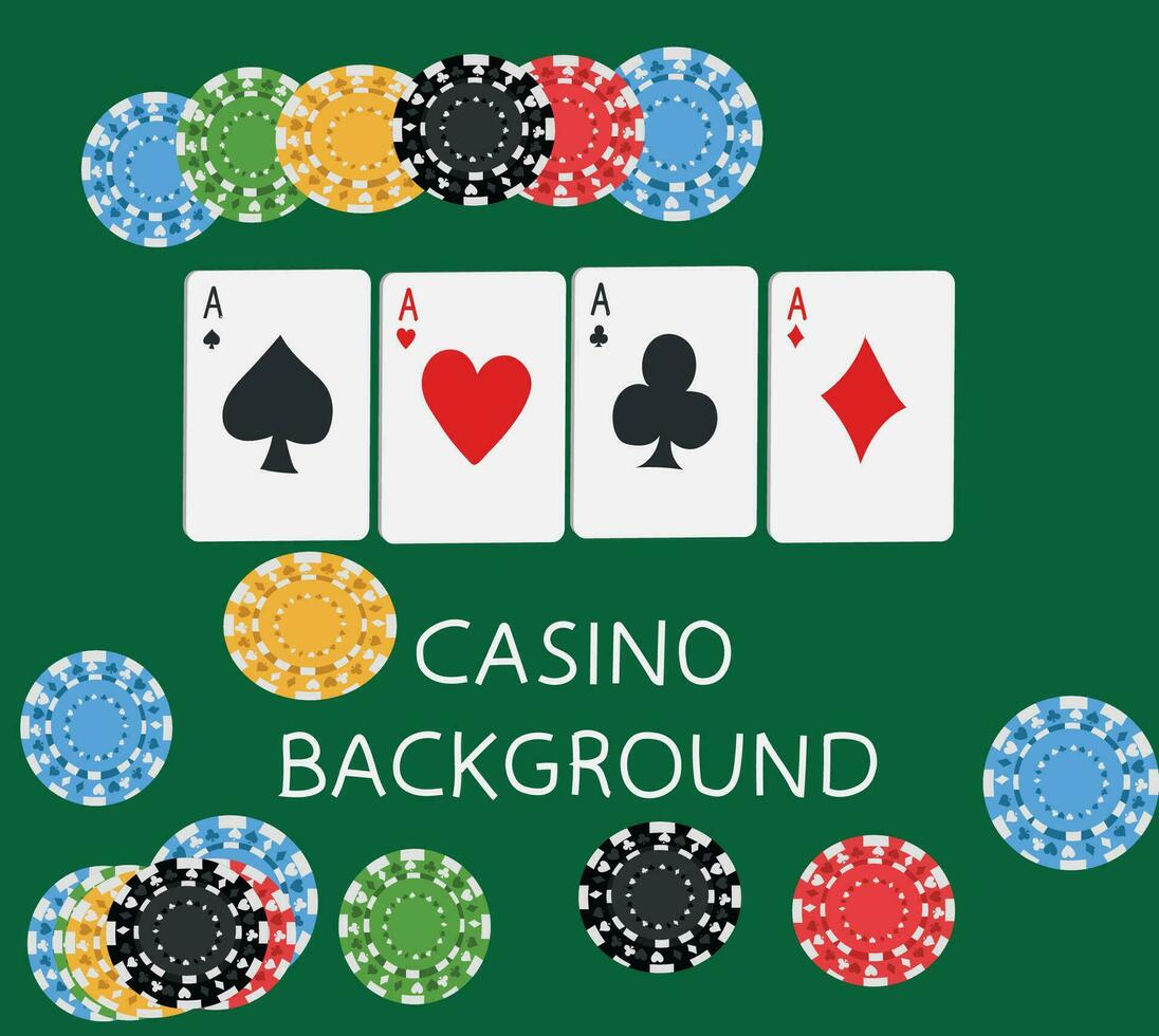 casino poker spel vector