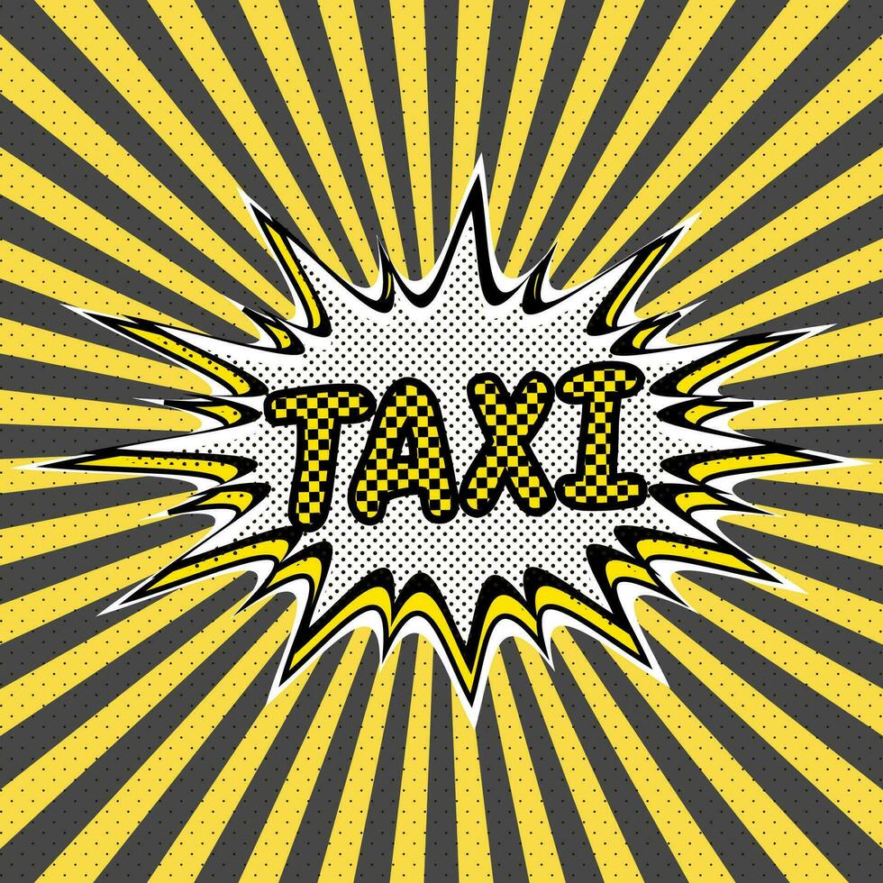 knal kunst achtergrond taxi onderhoud. achtergrond, taxi geel plein ontwerp vector