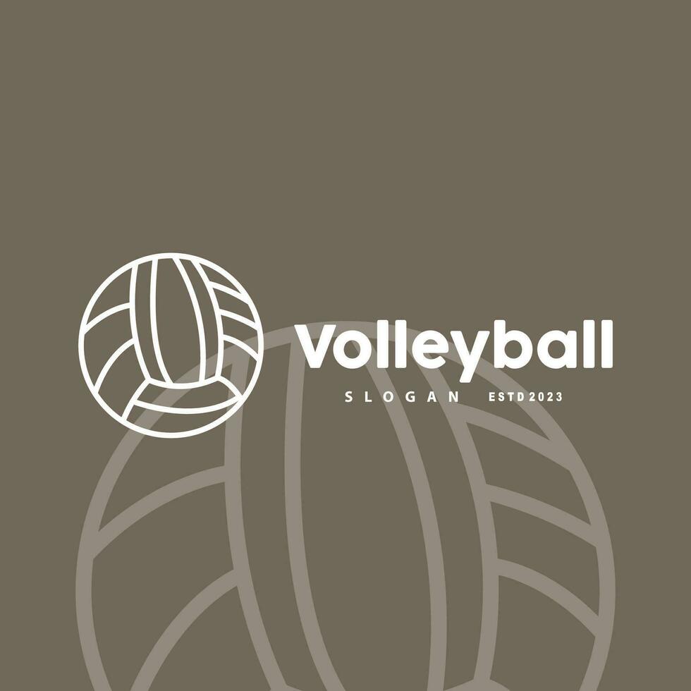 volleybal logo, sport gemakkelijk ontwerp, illustratie sjabloon vector