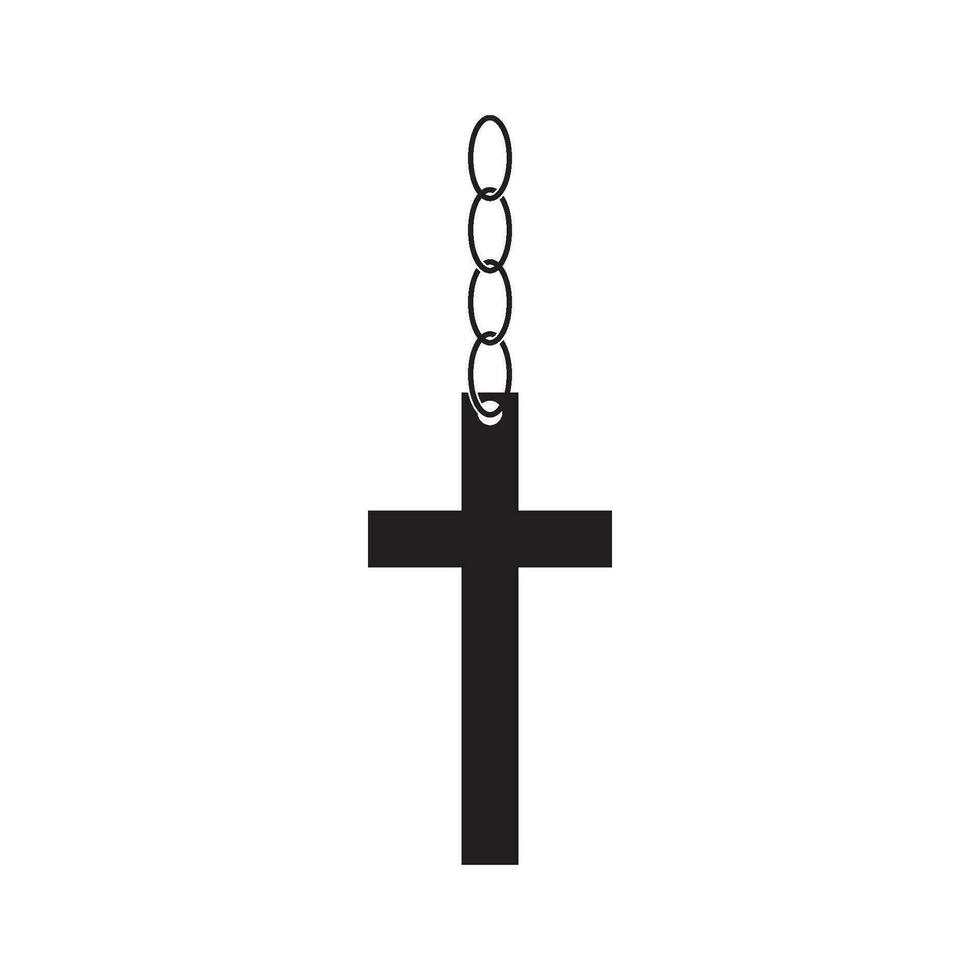 christen kruis icoon vector