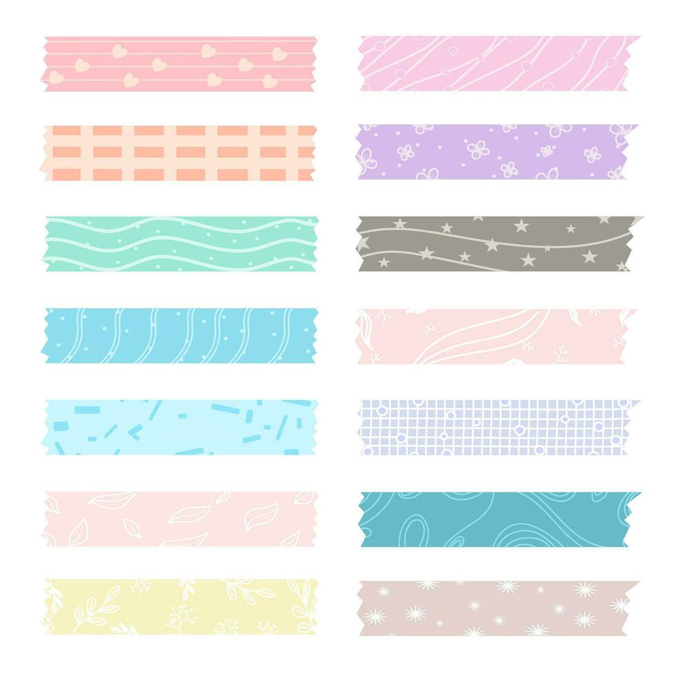 washi tape illustratie vector