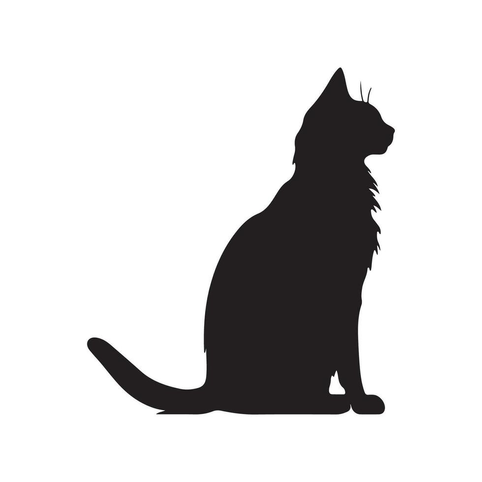 kat silhouet vector