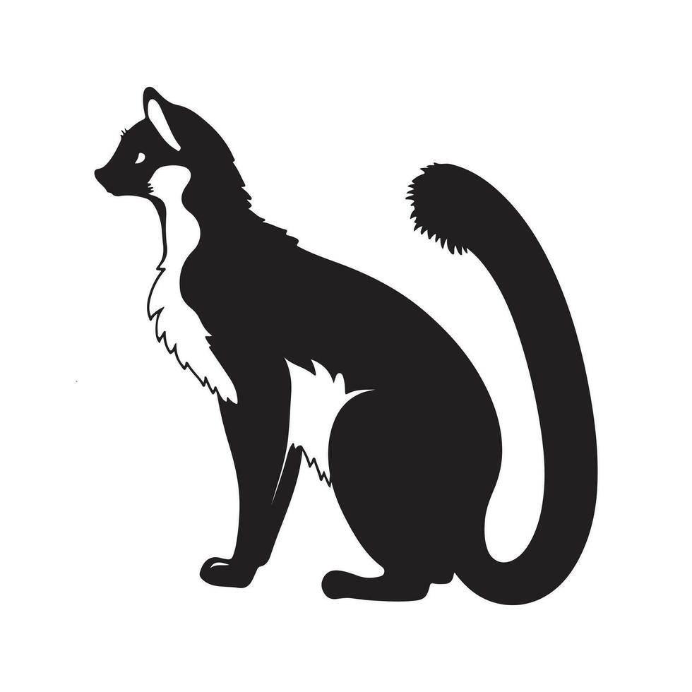 lemur silhouet vector