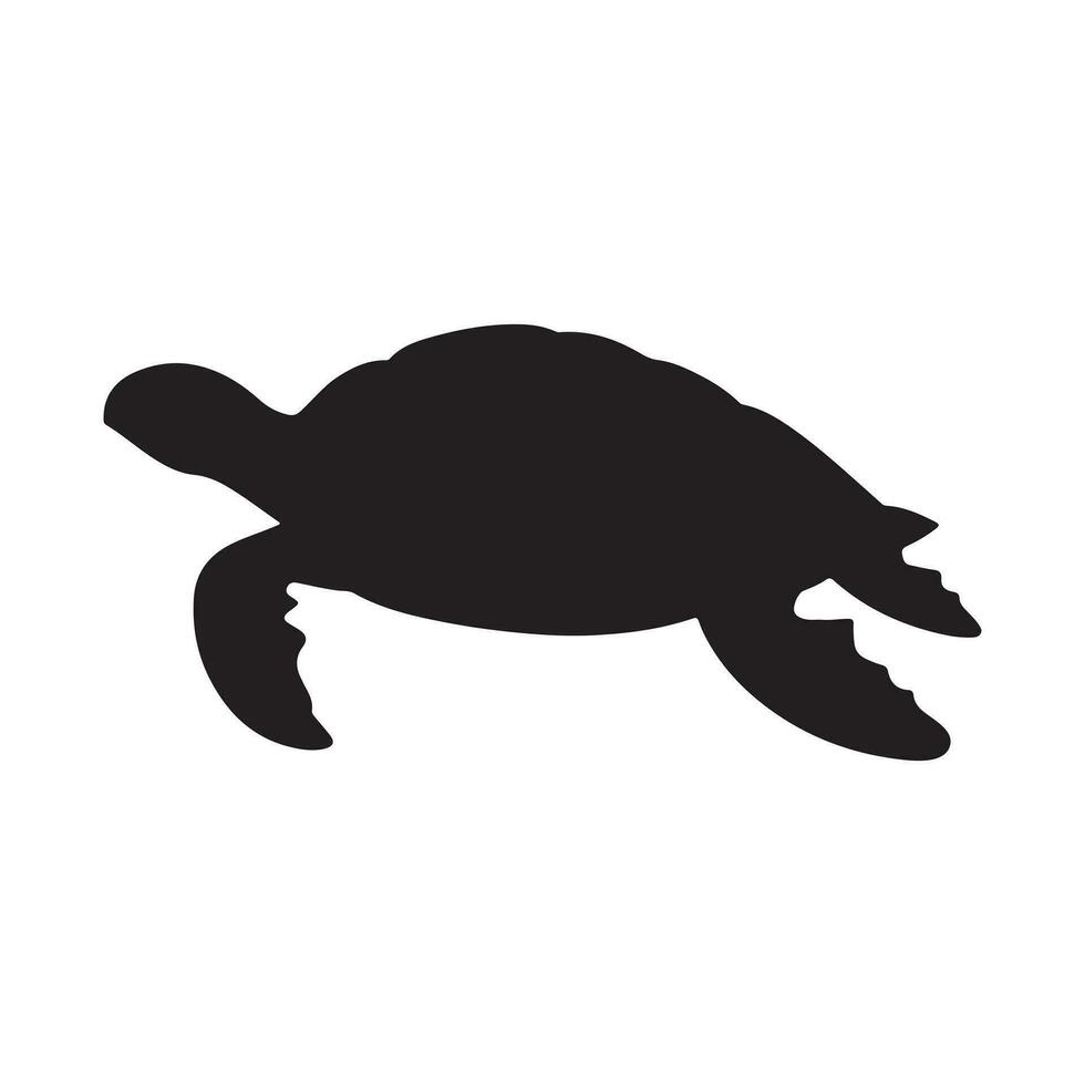 schildpad silhouet vector